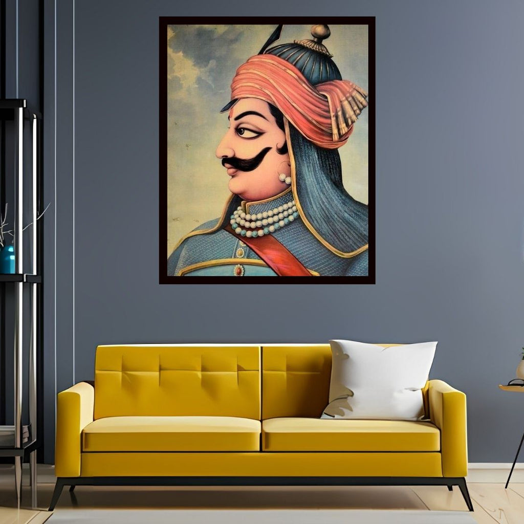 Dekozi Maharana Pratap Wall Art – Symbol of Courage, Pride & Royal Legacy