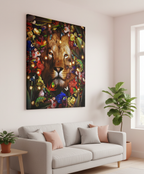 Dekozi Original Colorful Framed Lion Artwork